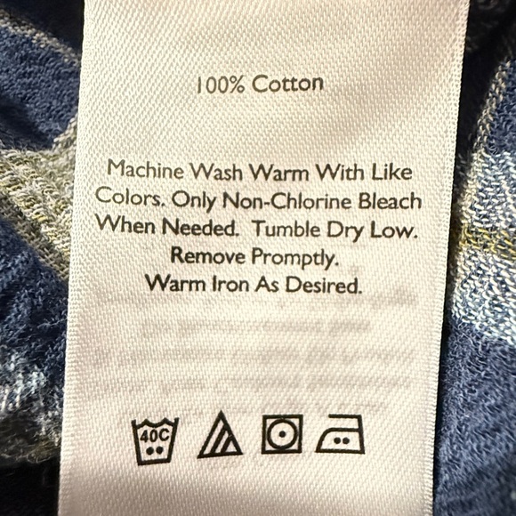 Eddie Bauer Men’s Classic Fit Plaid Flannel Button-Down Shirt L 100% Cotton - Picture 9 of 11